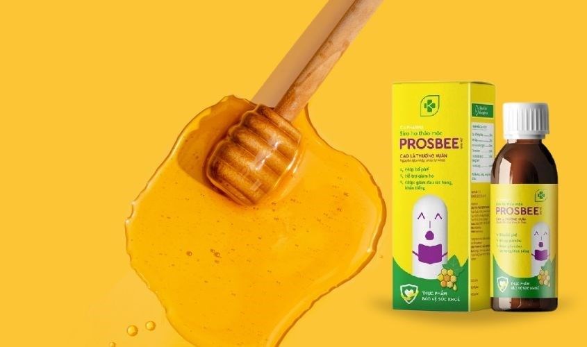 Siro mật ong Kentek Prosbee bổ phế, hỗ trợ giảm ho 100 ml