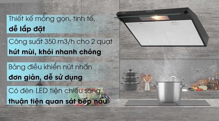 Máy hút mùi áp tường Sakura SCR-2881B được trang bị nhiều tiện ích tiện lợi, đáp ứng tối đa nhu cầu sử dụng cho người dùng