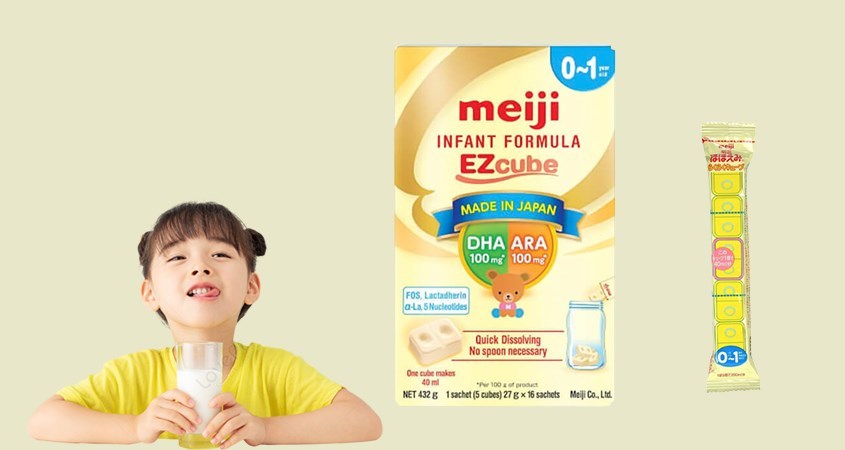 Sữa bột Meiji Infant Formula Ezcube 432g (0 - 12 tháng) Sữa bột Meiji Infant Formula Ezcube 432g (0 - 12 tháng)