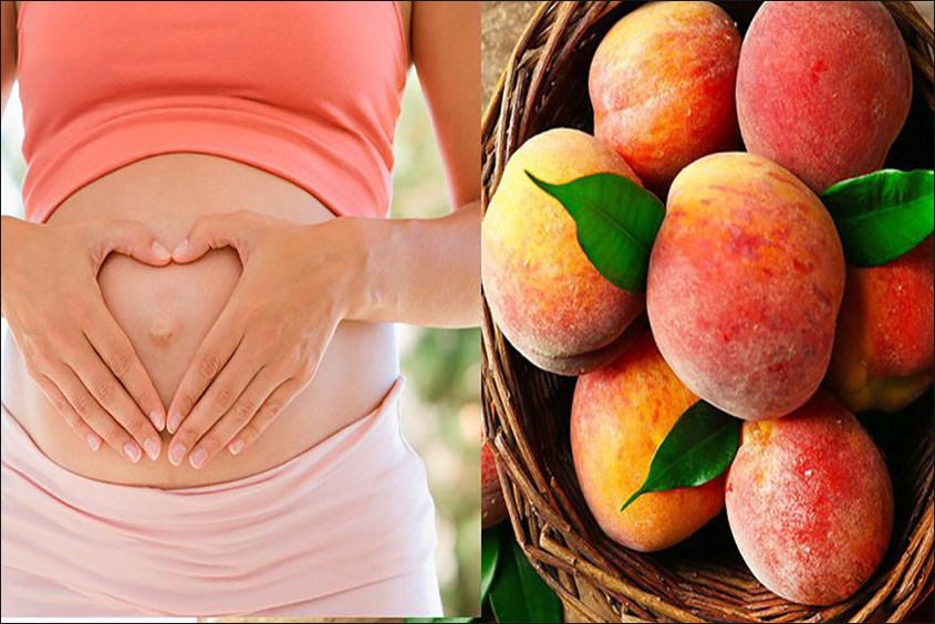 Đào mang đến rất nhiều lợi ích cho mẹ bầu Bà bầu ăn đào có nhiều lợi ích cho sức khỏe