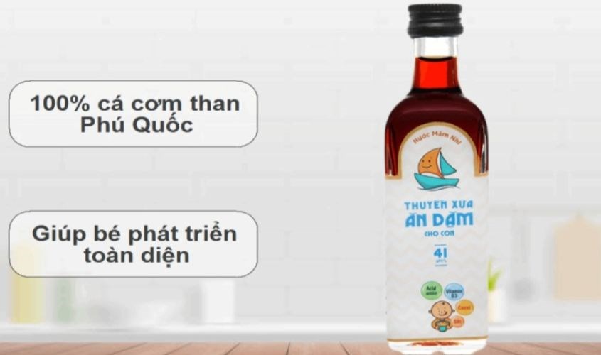 Nước mắm Thuyền Xưa ăn dặm cho bé 41°N chai 65 ml