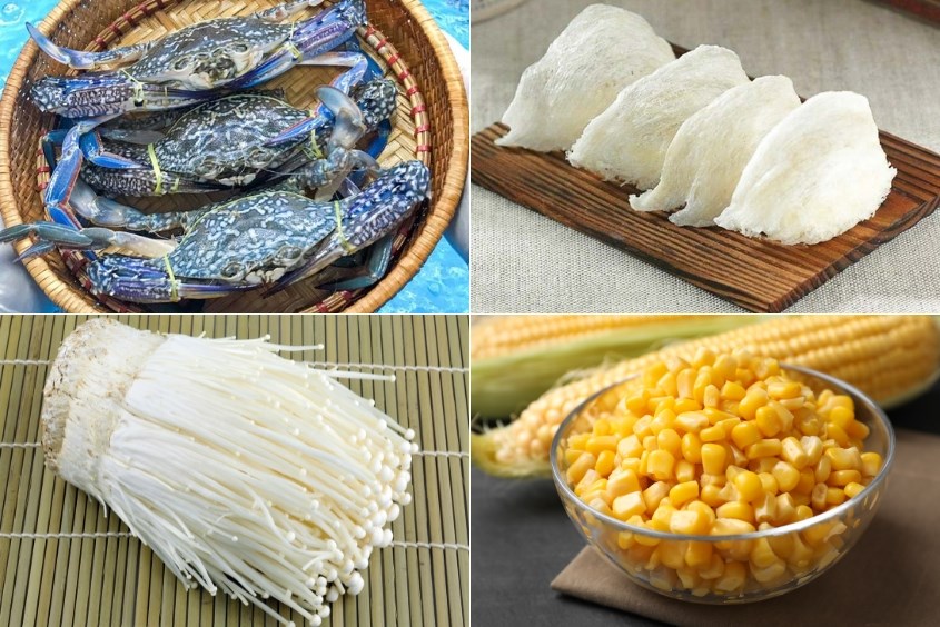 Nguyên liệu chính nấu món súp ghẹ tổ yến giàu dinh dưỡng