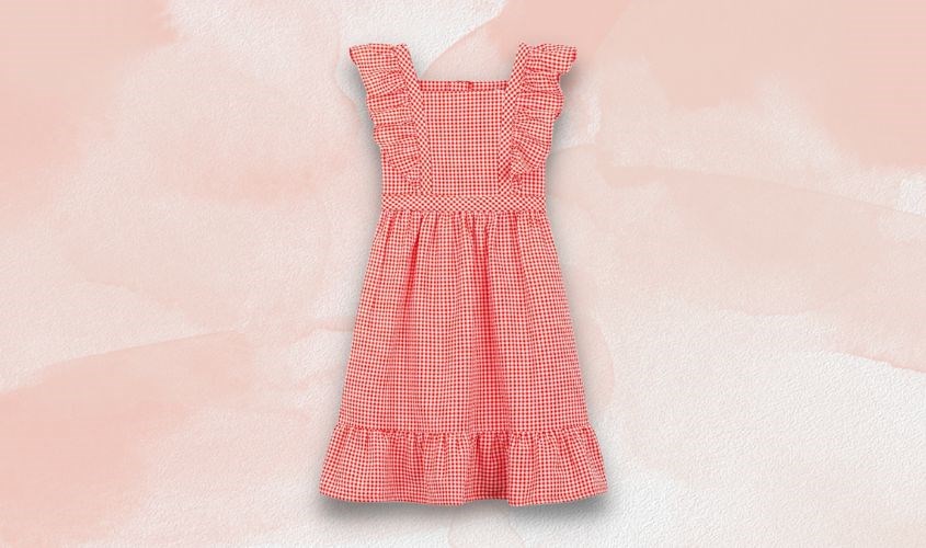 Đầm bé gái Canifa 1DS22S040-CR116 màu đỏ