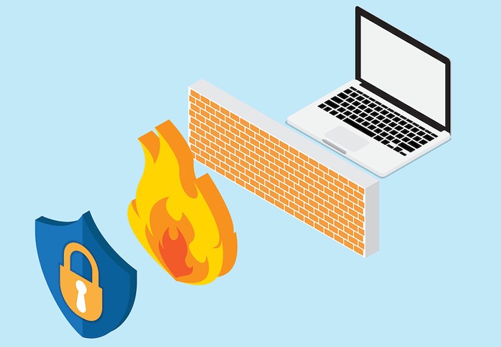 Sử dụng tường lửa giúp máy tính tránh khỏi các truy cập trái phép từ Internet
