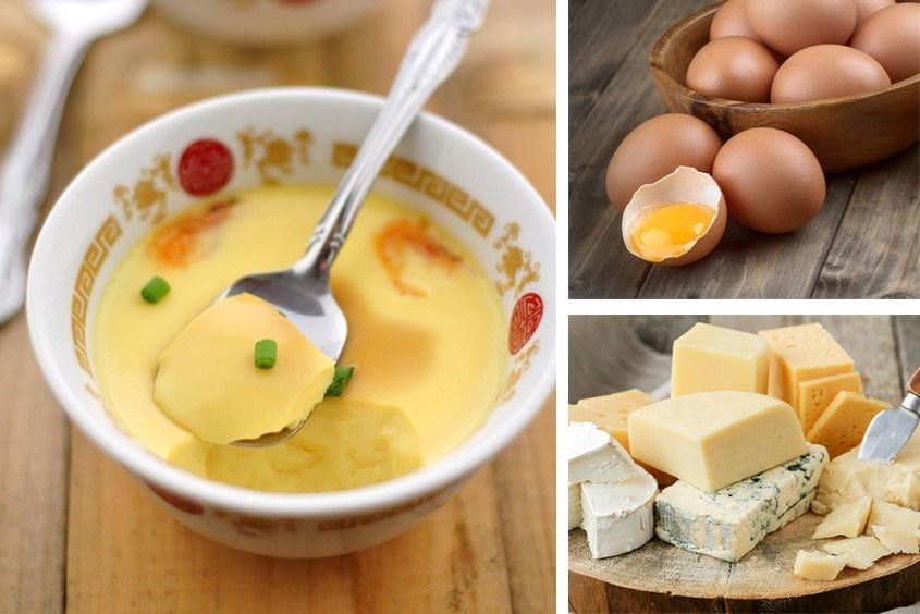 Gợi ý cách làm trứng hấp cho bé với phô mai thơm béo