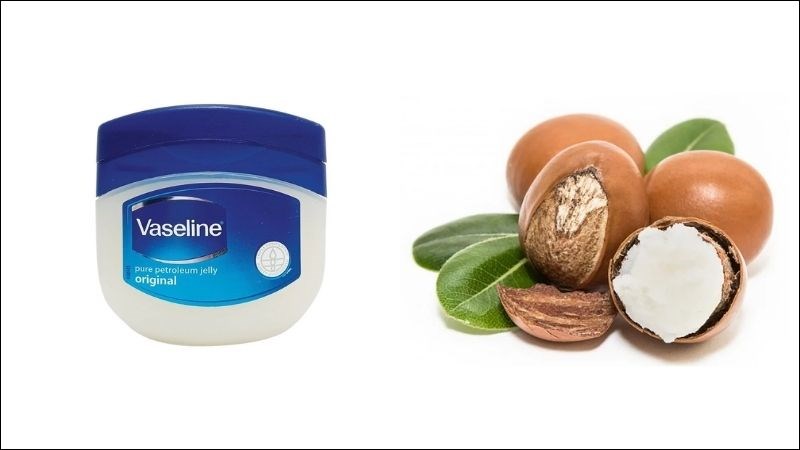 Vaseline và bơ hạt mỡ đều có tác dụng dưỡng ẩm và làm mềm da