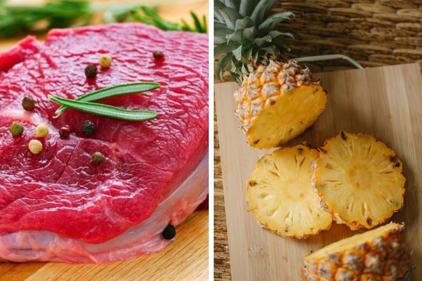 Làm thịt bò xào cho bé với dứa giúp bổ sung vitamin C, cải thiện miễn dịch