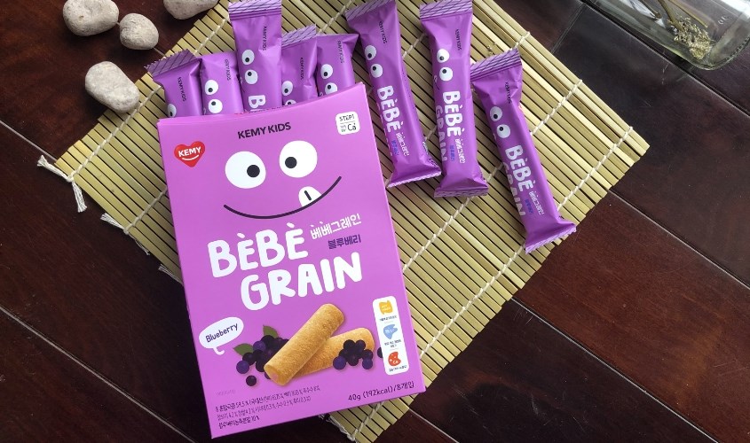Bánh ăn dặm Kemy Kids vị việt quất hộp 40g (từ 8 tháng)