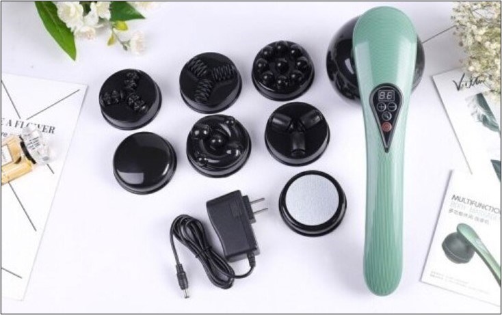 Máy massage cầm tay PULI PL-661DC4 sở hữu công nghệ massage nhiệt hồng ngoại giúp giảm đau, tăng cường lưu thông máu hiệu quả