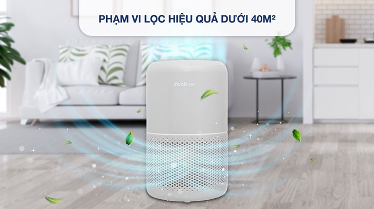 Bạn nên đặt máy lọc không khí Levoit Core P350 33W  ở nơi khô ráo, thoáng mát và phòng có diện tích dưới 40m2