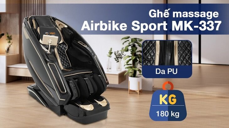 Bảo quản Ghế Massage Airbike Sport MK-337 ở nơi sạch sẽ, khô ráo giúp các bộ phận hoạt động tốt hơn