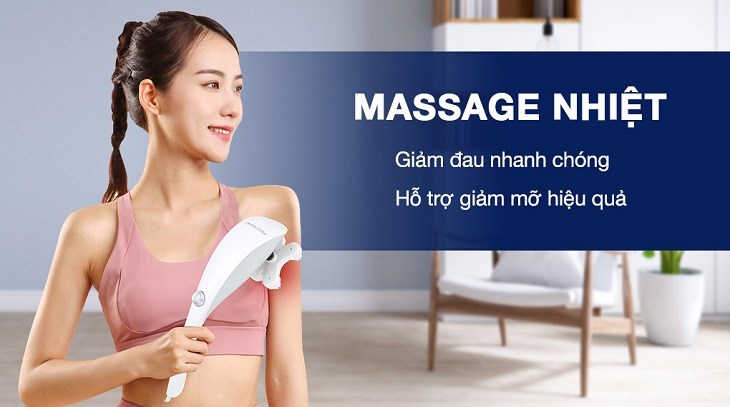 Công nghệ massage nhiệt trên máy massage cầm tay Poongsan MHP-025 hỗ trợ giảm đau nhức nhanh chóng và đánh bay mỡ bụng Công nghệ massage nhiệt trên máy massage cầm tay Poongsan MHP-025 hỗ trợ giảm đau nhức nhanh chóng và đánh bay mỡ bụng