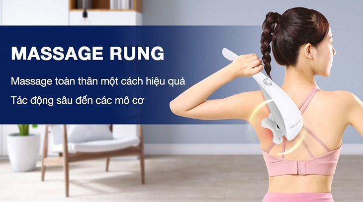 Các đầu massage của máy massage cầm tay Poongsan MHP-025 được làm từ silicone mềm mại, tác động sâu đến các mô cơ hiệu quả Các đầu massage của máy massage cầm tay Poongsan MHP-025 được làm từ silicon mềm mại, tác động sâu đến các mô cơ hiệu quả