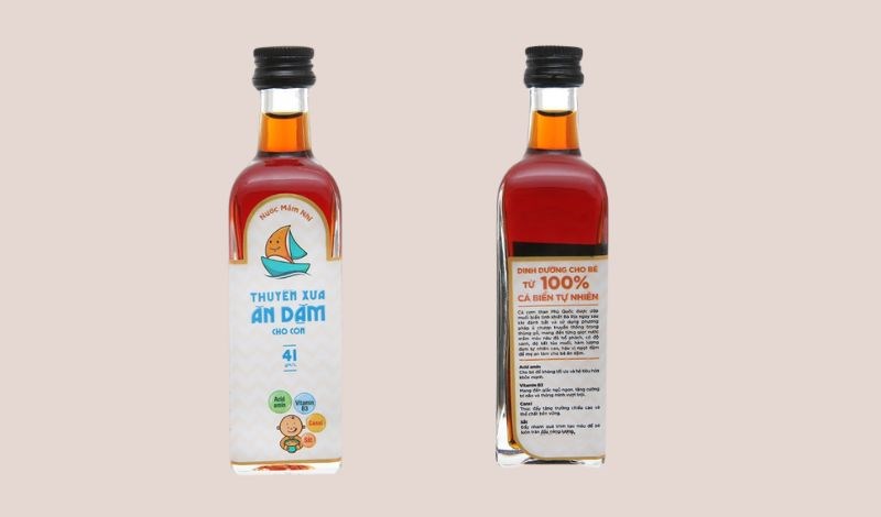 Nước mắm Thuyền Xưa ăn dặm cho bé 41°N chai 65 ml (từ 1 tuổi)