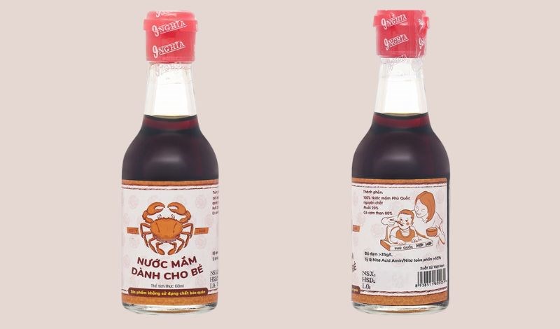 Nước mắm 9 Nghĩa ăn dặm cho bé 35°N chai 60 ml (từ 6 tháng)