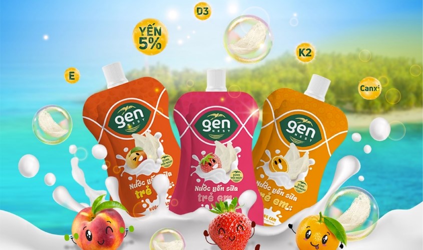 Nước yến sữa Gennest có thành phần tự nhiên và nhiều dưỡng chất