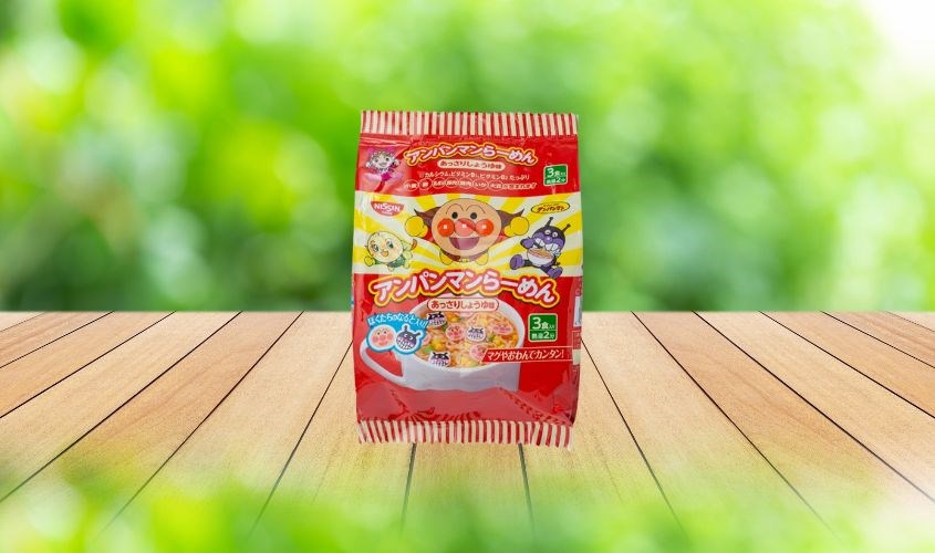 3 gói mì ăn dặm vị thịt Nissin Anpanman 90g (từ 1 tuổi)