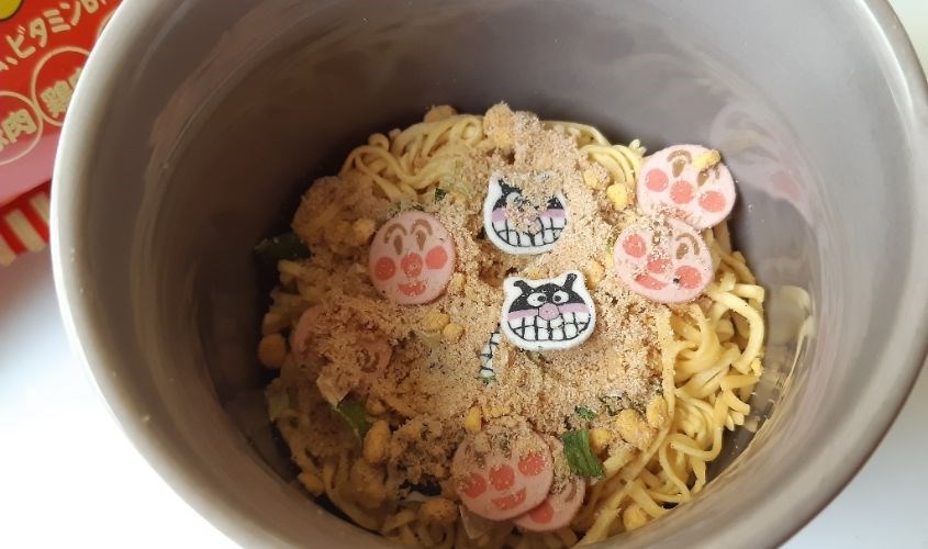 Các bước nấu mì ăn dặm Nissin Anpanman