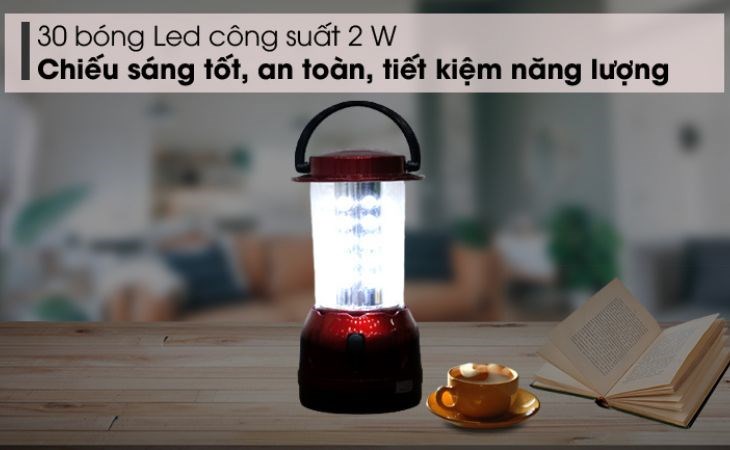 Đèn sạc Điện Quang ĐQ PRL01 02765 cho ánh sáng hiệu quả, tuổi thọ cao 30.000 giờ phát sáng