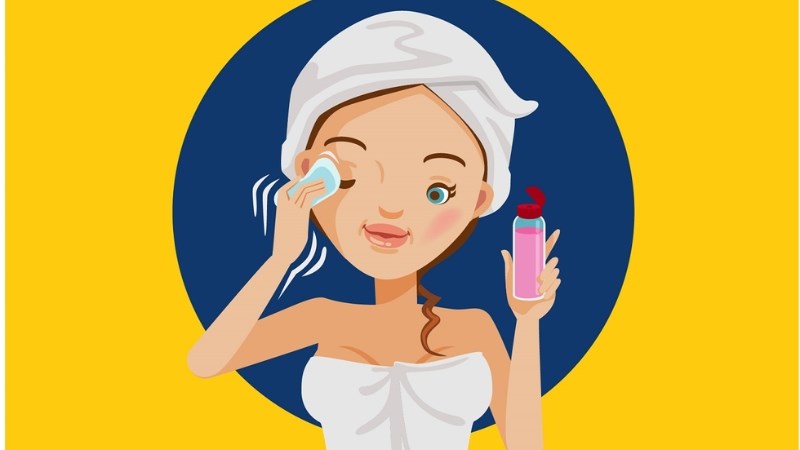 Nên tẩy trang 2 lần mỗi ngày để làm sạch da hiệu quả