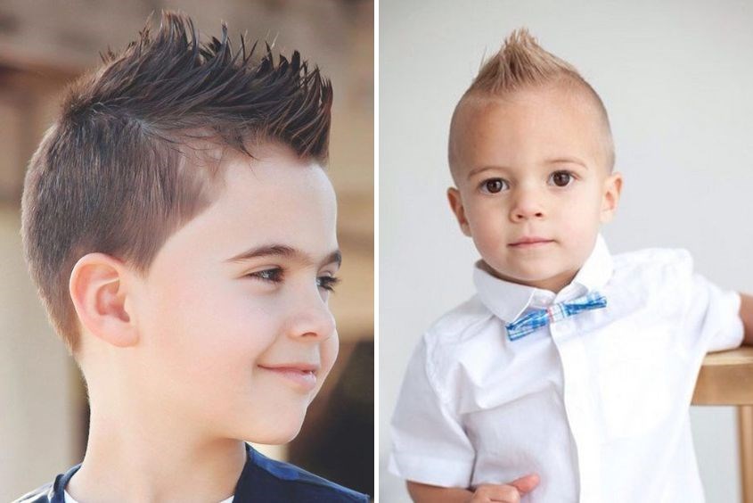 Kiểu tóc faux hawk cho bé trai cực ngầu Mẫu tóc faux hawk cho bé trai