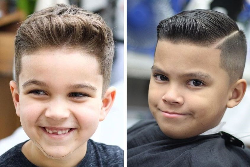 Mẫu tóc faux hawk cho bé trai mặt xoan Mẫu tóc faux hawk cho bé trai mặt xoan