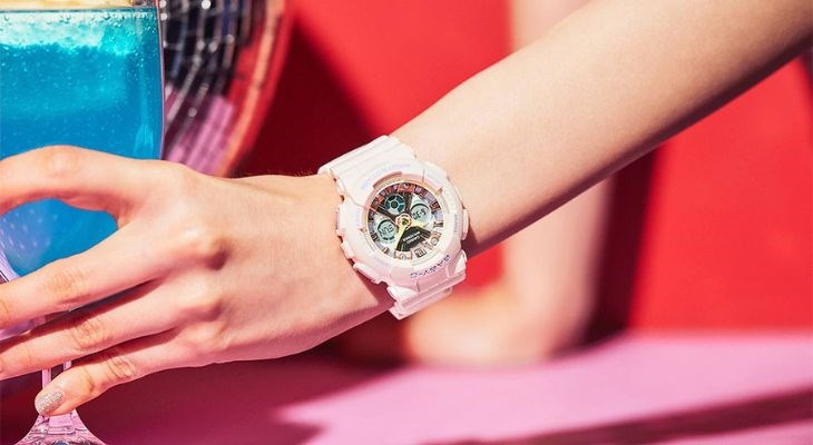 Đồng hồ G-Shock 42.9 mm Nữ GMA-S2100BA-4ADR phù hợp với đa số mọi cổ tay của phụ nữ