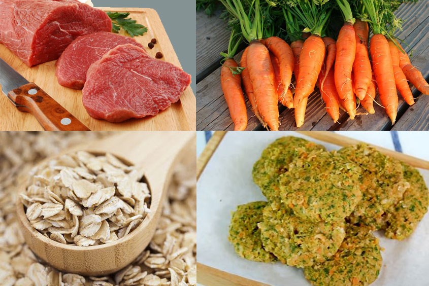 Bánh thịt bò yến mạch giàu dinh dưỡng cho trẻ trên 1 tuổi