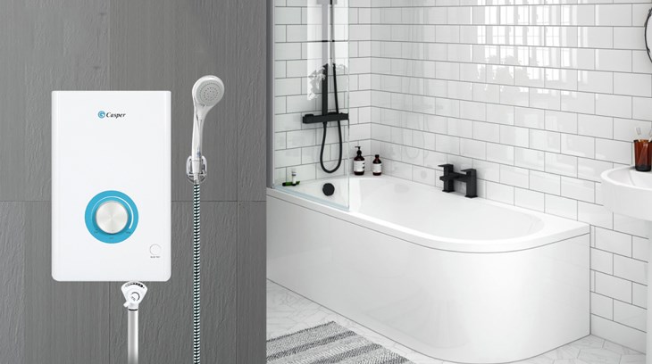 Máy nước nóng trực tiếp Casper 4500W EN-45TH11 được cấu tạo từ 7 thành phần chính