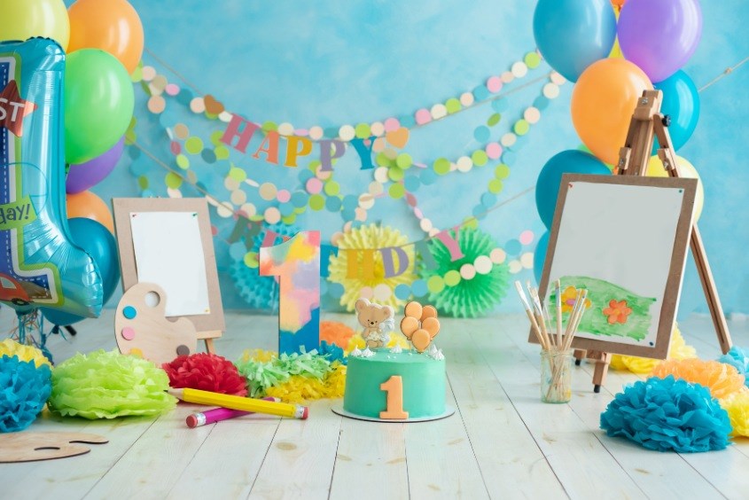 Cách trang trí thôi nôi bé trai tại nhà đơn giản