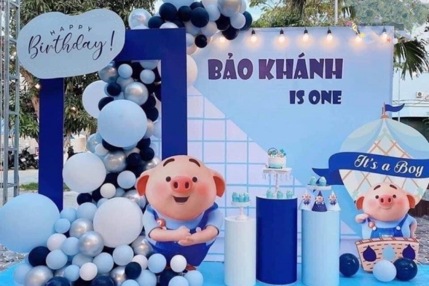 Cách trang trí thôi nôi bé trai ấn tượng