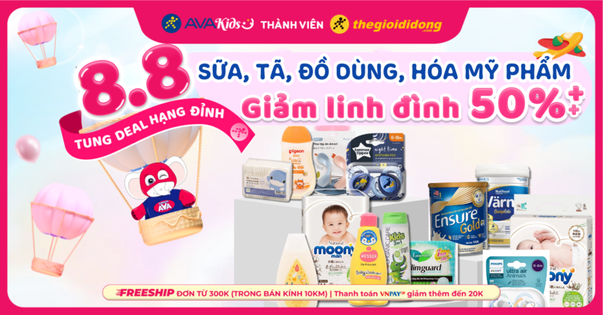 ngày đẹp 8.8 giảm đến 50%++