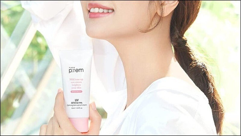 Kem chống nắng Make P:rem UV Defense Me Calming Tone Up Sun Cream