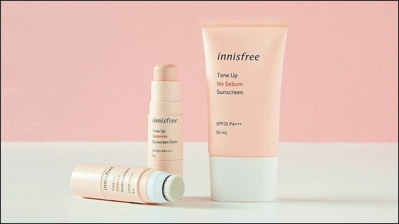 Kem chống nắng Innisfree nâng tone No Sebum