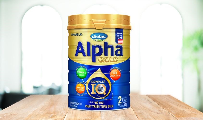 Sữa bột Dielac Alpha Gold IQ số 2 (sữa non) 800g (6 - 12 tháng)