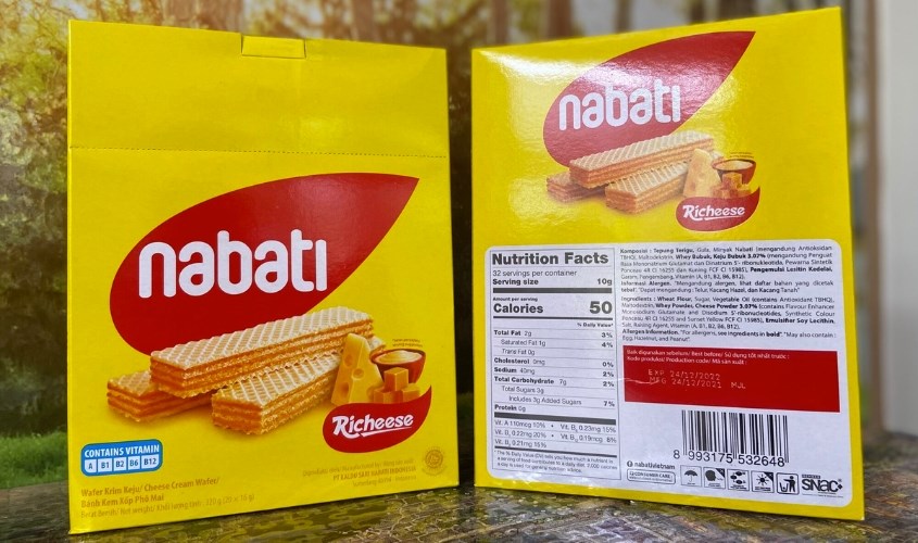 Bánh xốp Nabati phô mai hộp 300g (20 cái)