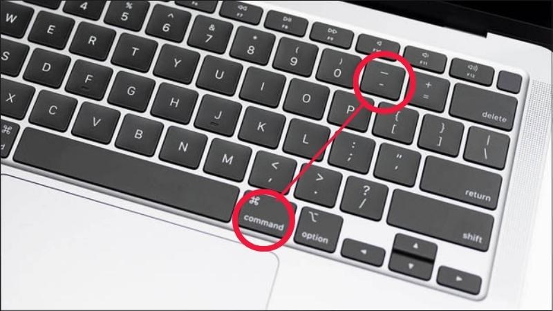 Nhấn tổ hợp phím Ctrl + - (Command + - đối với MacBook) trên bàn phím
