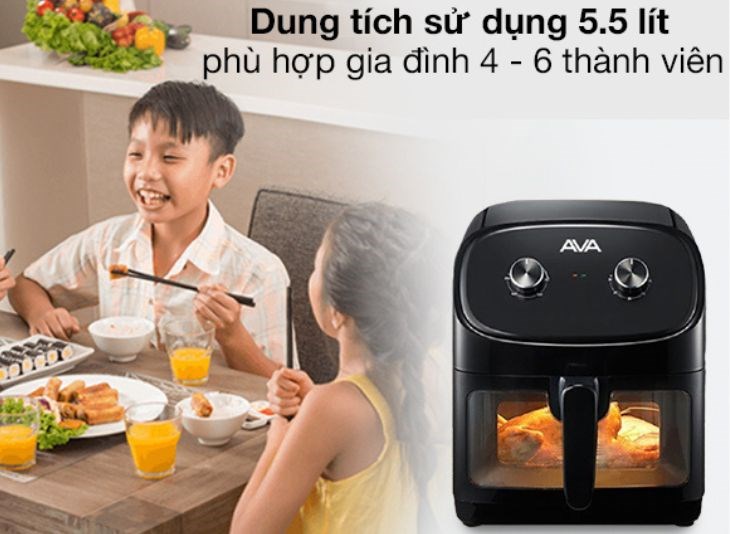 Dung tích lớn thích hợp sử dụng cho gia đình đông người