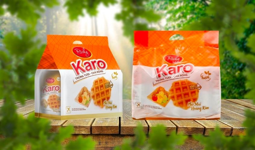 Bánh trứng tươi phô mai hoàng kim Richy Karo gói 156g (6 cái)