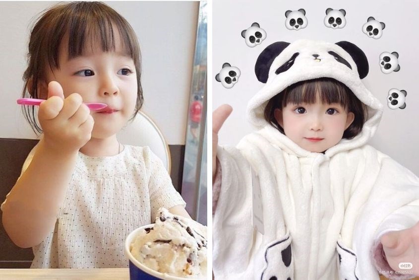 Tóc tomboy cho bé gái với mái mưa