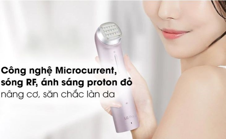 Sóng RF trên máy massage mặt giúp nâng cơ và làm săn chắc da