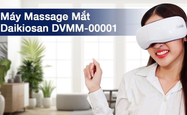 Công nghệ RF còn được áp dụng trên vùng da mắt với máy Massage Mắt Daikiosan DVMM-00001