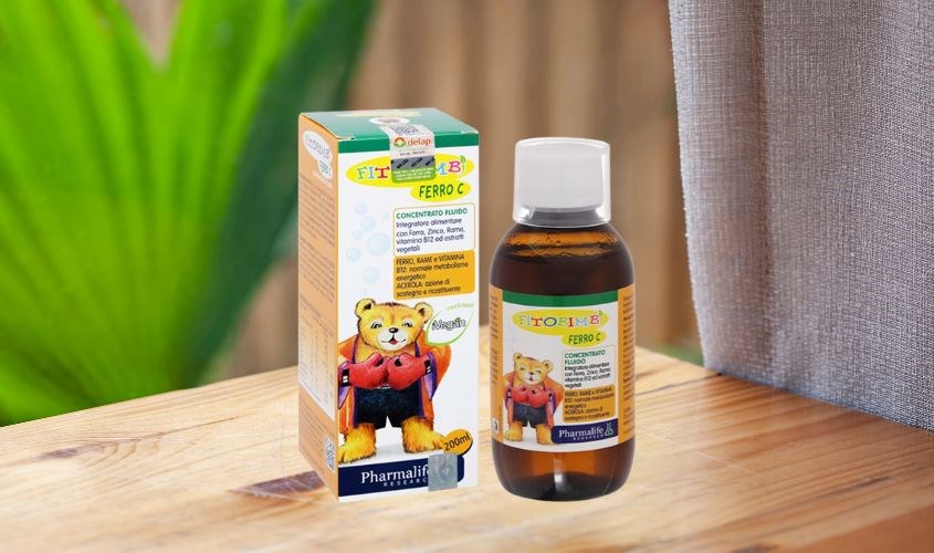 Siro Fitobimbi Ferro C bổ sung sắt, kẽm và vitamin C 200 ml (6 tháng - 12 tuổi)