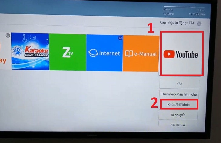 Cách khóa YouTube trên tivi Samsung đời 2018 đến nay được thực hiện đơn giản hơn