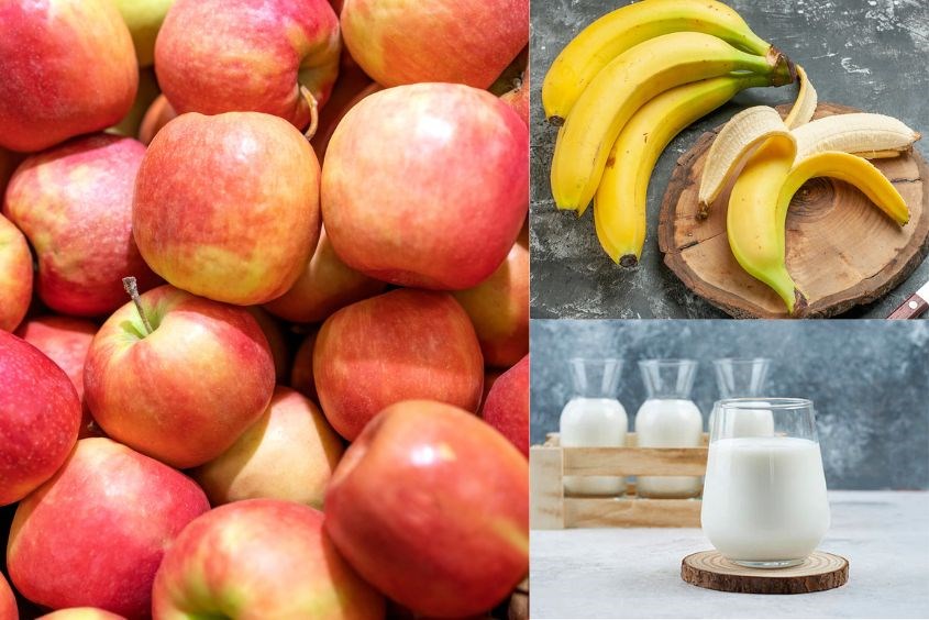 Bánh táo cho bé ăn dặm với chuối rất bổ dưỡng