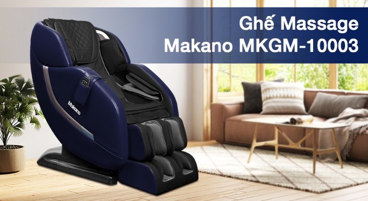 Ghế massage Makano MKGM-10003 sở hữu vẻ ngoài thanh lịch với gam màu xanh đen sang trọng Ghế massage Makano MKGM-10003 sở hữu vẻ ngoài thanh lịch với gam màu xanh đen sang trọng