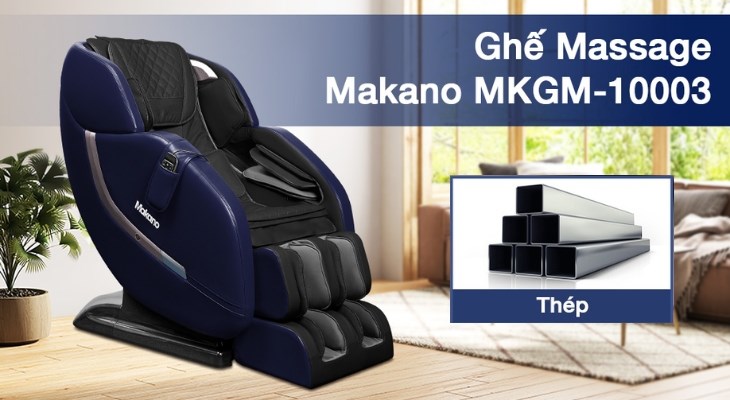 Khung sườn cứng cáp và bền bỉ của ghế massage Makano MKGM-10003 sẽ đảm bảo an toàn tối đa cho người dùng Khung sườn cứng cáp và bền bỉ của ghế massage Makano MKGM-10003 sẽ đảm bảo an toàn tối đa cho người dùng