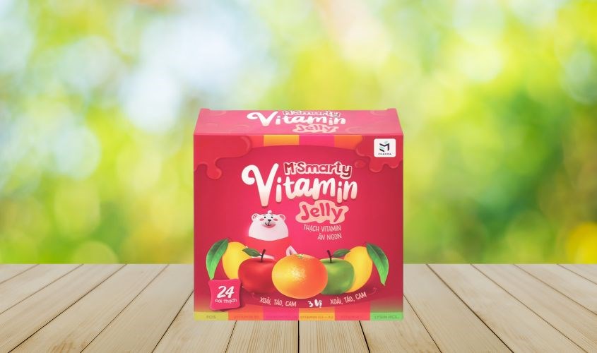 Thạch M'Smarty Vitamin giúp tăng cường sức đề kháng 24 gói