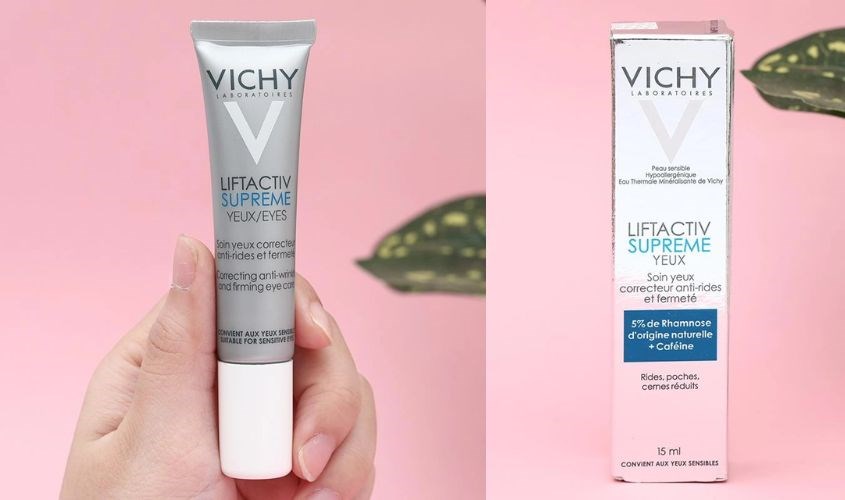 Kem dưỡng mắt giảm nếp nhăn và chống lão hoá 5% Rhamnose Vichy Liftactiv Eyes Supreme 15 ml