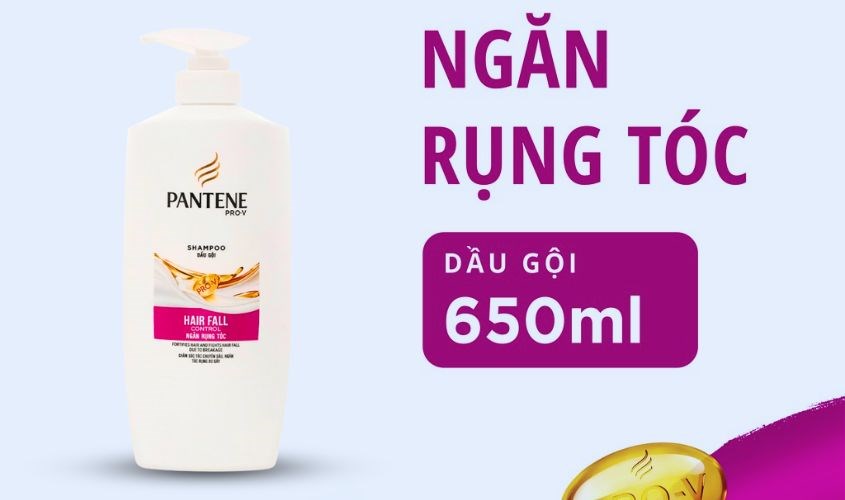 Dầu gội Pantene Hair Fall Control ngăn rụng tóc 650 ml